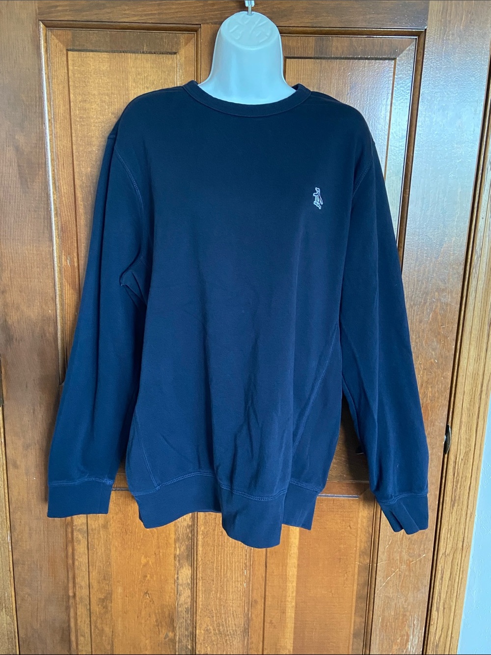 Original Penguin Sticker Pete Fleece Sweatshirt soft warm comfort Size Large - Picture 2 of 10